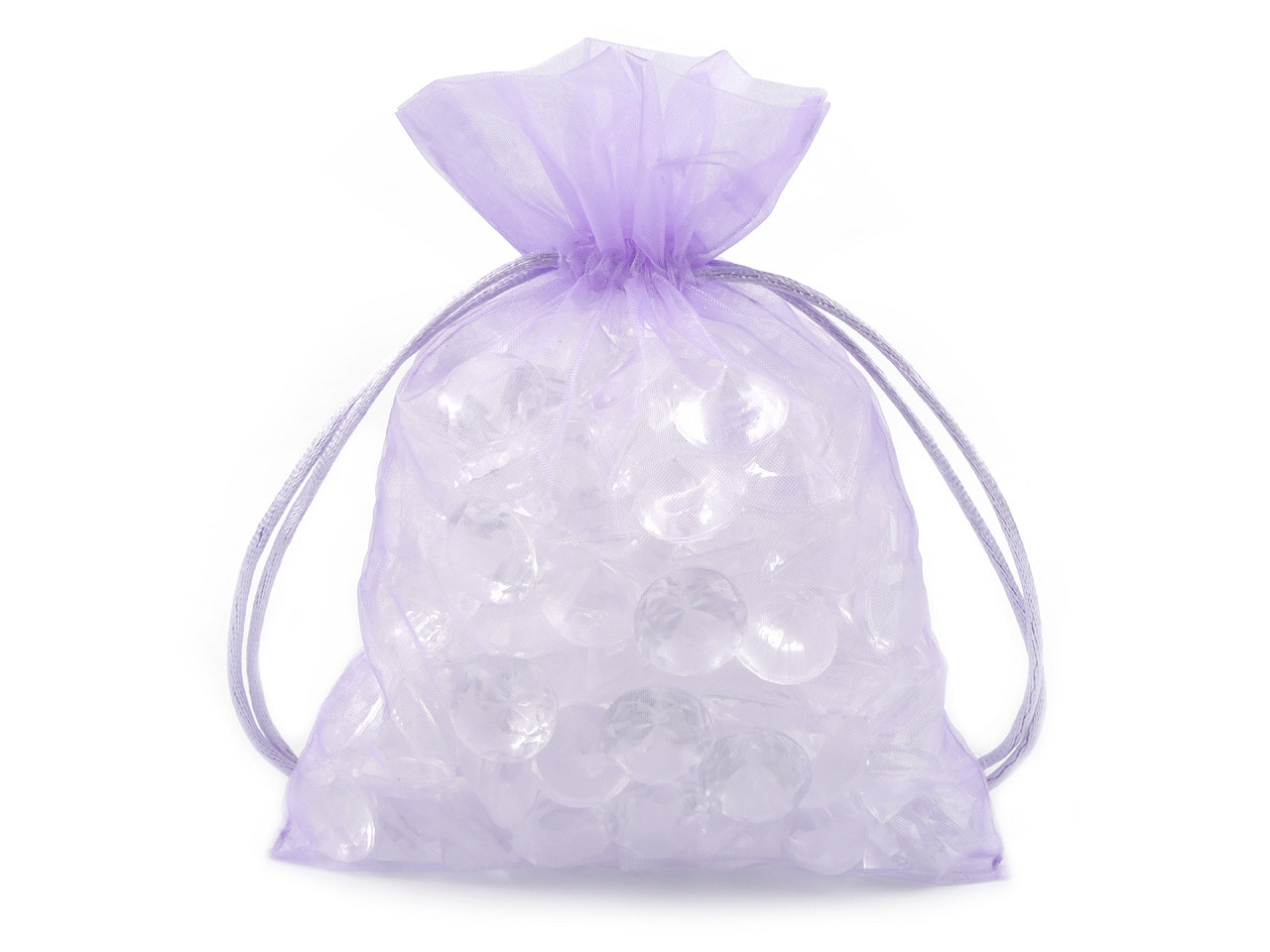 Săculeț organza pentru cadouri, 13x18 cm - Roz deschis (10 Bucăți)