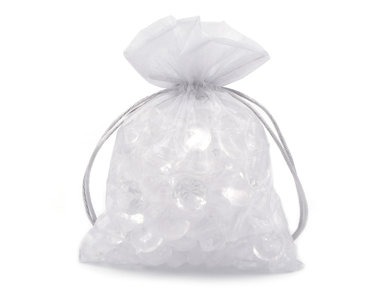 Săculeț organza pentru cadouri, 13x18 cm - Roz deschis (10 Bucăți)