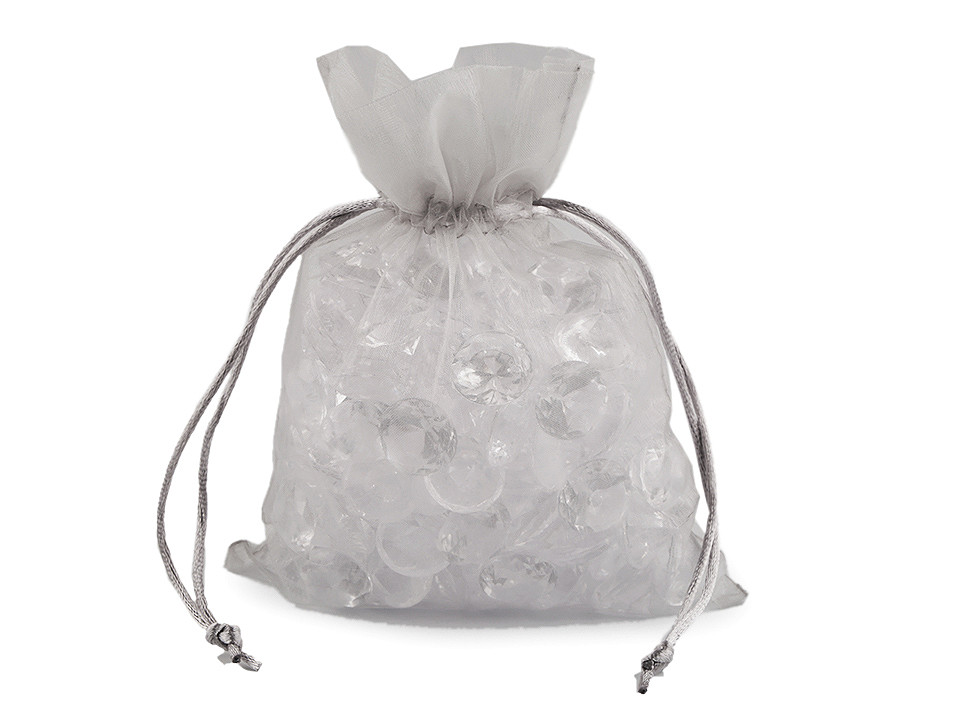 Săculeț organza pentru cadouri, 13x18 cm - Roz deschis (10 Bucăți)