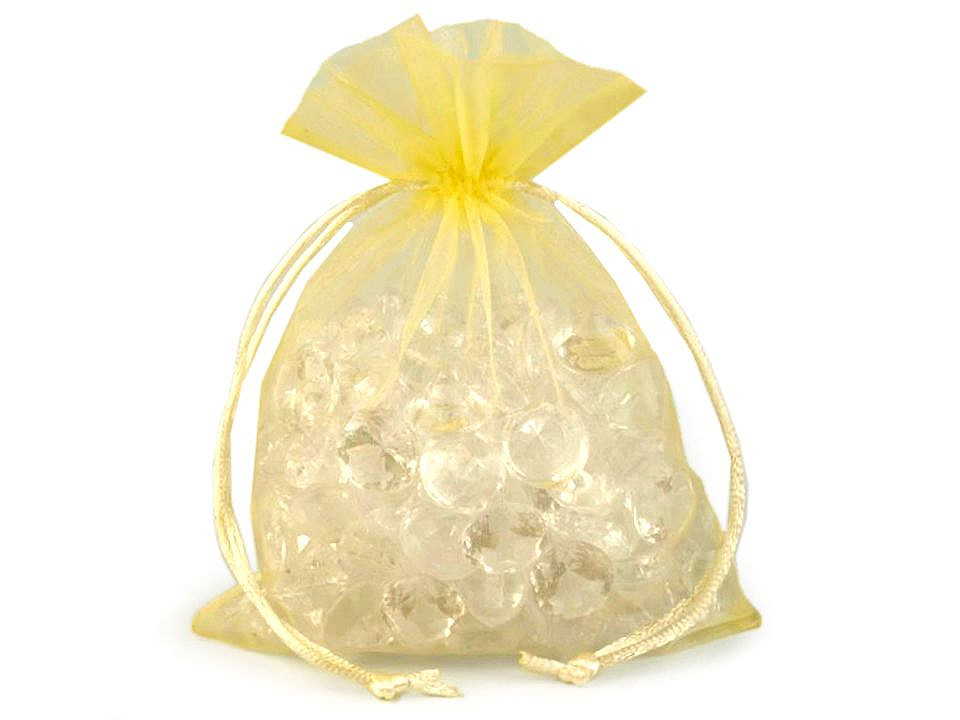 Săculeț organza pentru cadouri, 13x18 cm - Roz deschis (10 Bucăți)