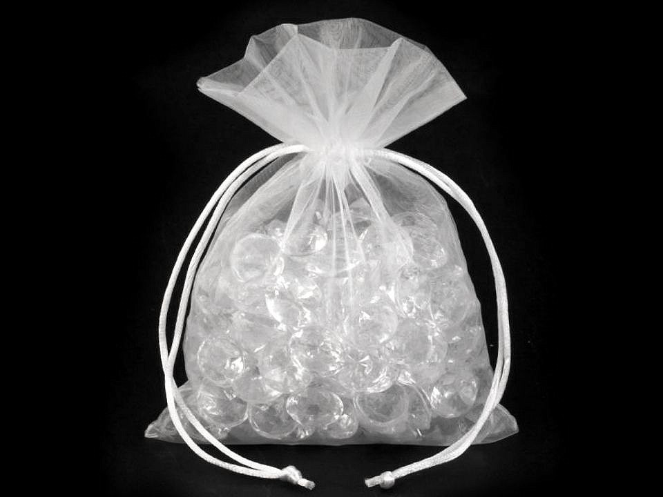 Săculeț organza pentru cadouri, 13x18 cm - Roz deschis (10 Bucăți)