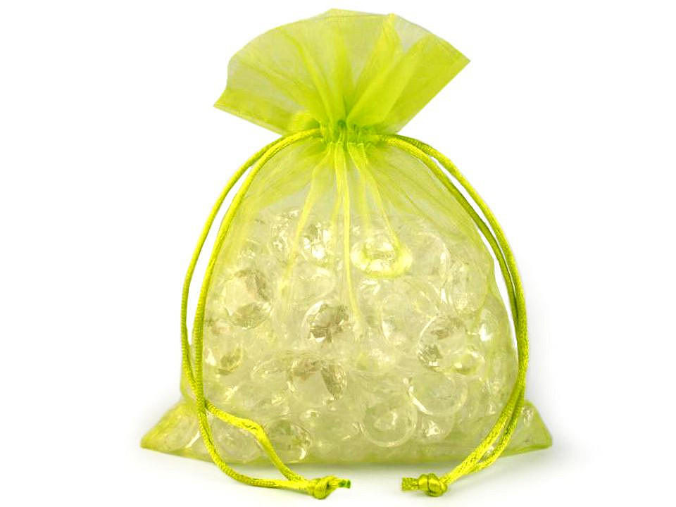 Săculeț organza pentru cadouri, 13x18 cm - Roz deschis (10 Bucăți)