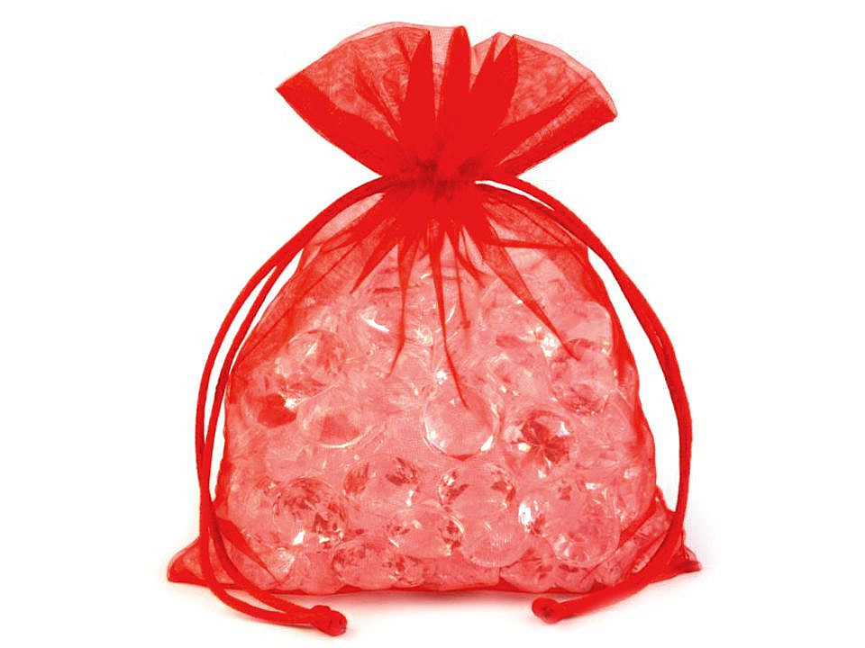 Săculeț organza pentru cadouri, 13x18 cm - Roz deschis (10 Bucăți)