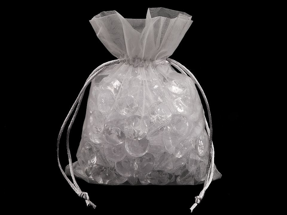 Săculeț organza pentru cadouri, 13x18 cm - Roz deschis (10 Bucăți)