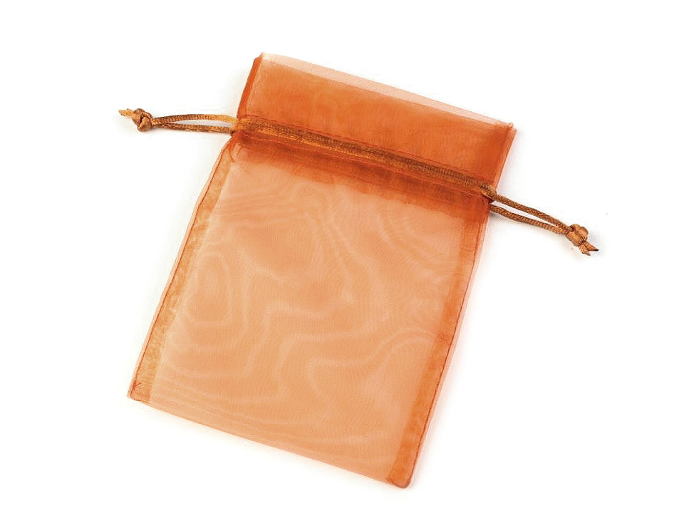 Săculeț organza pentru cadouri, 10x15 cm - Roșu x-mas (10 Bucăți)