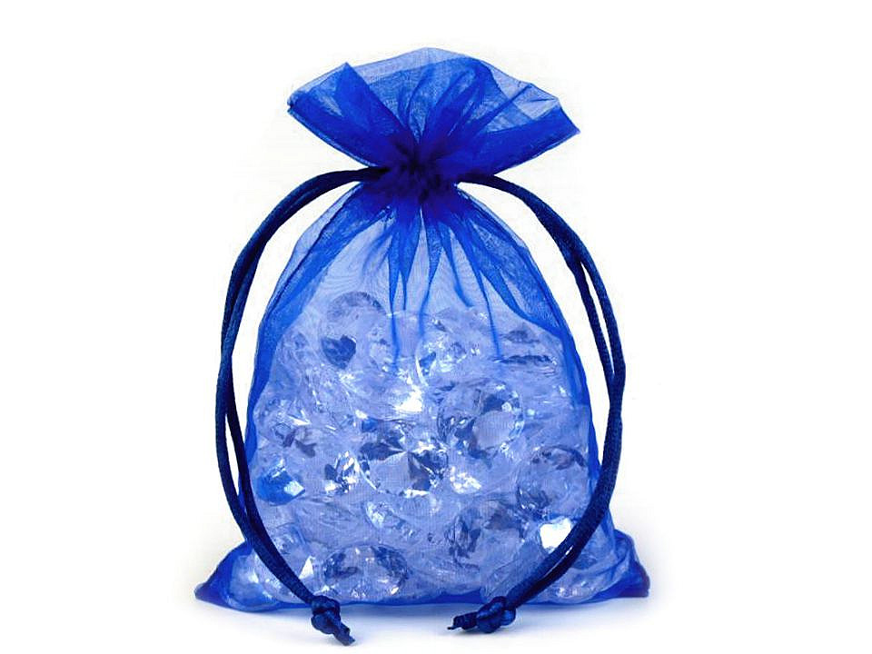 Săculeț organza pentru cadouri, 10x15 cm - Roșu x-mas (10 Bucăți)
