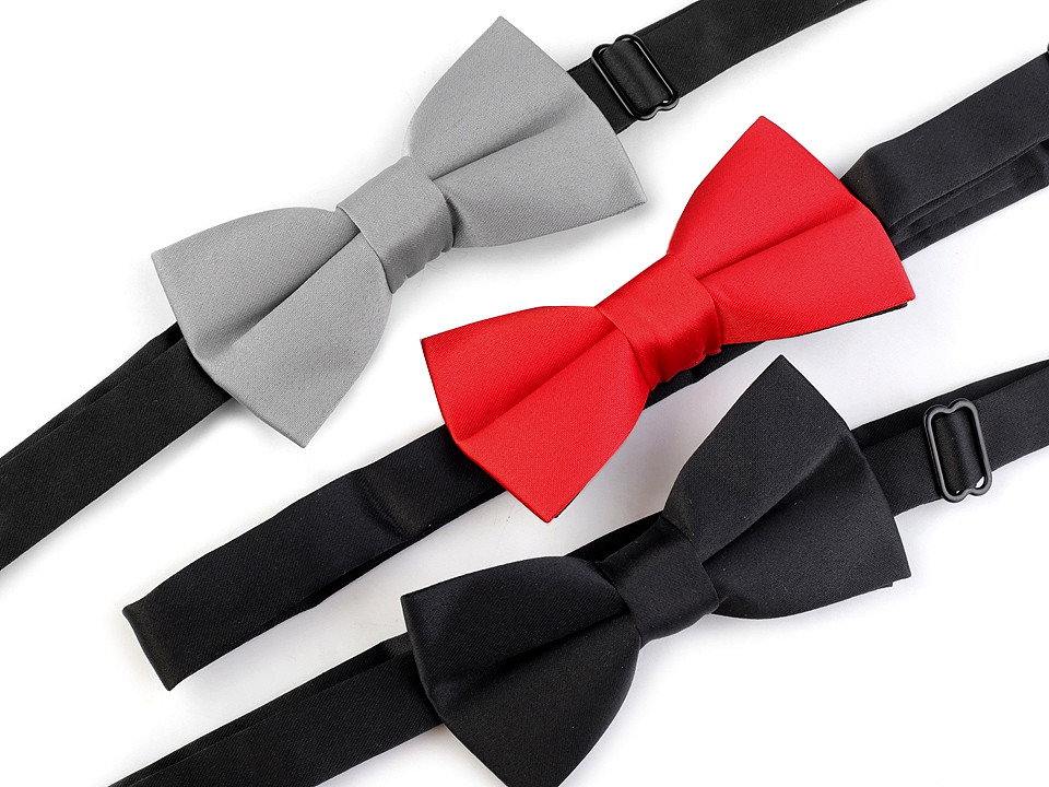 Papion satinat copii - Alb (1 Bucată)