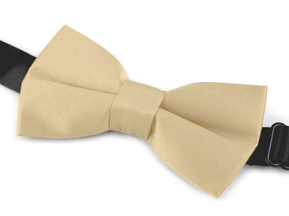 Papion satinat copii - Alb (1 Bucată)