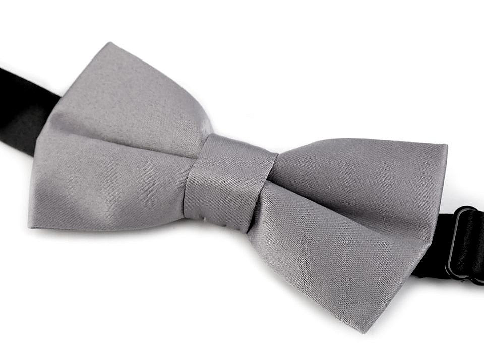 Papion satinat copii - Alb (1 Bucată)