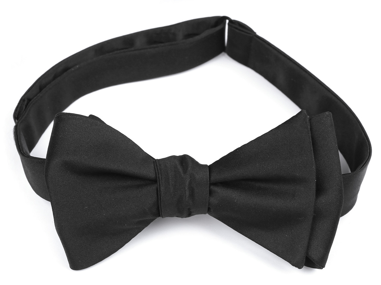 Papion din satin - Negru (1 Bucată)