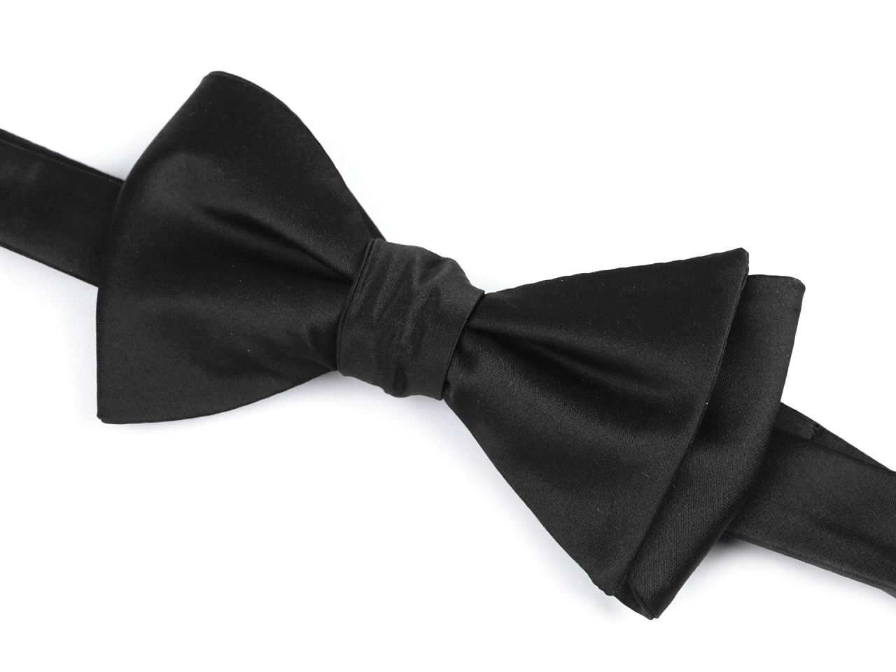 Papion din satin - Negru (1 Bucată)