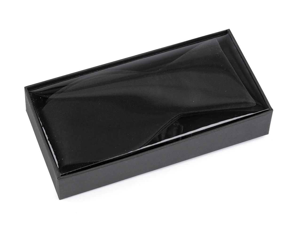 Papion din satin - Negru (1 Bucată)