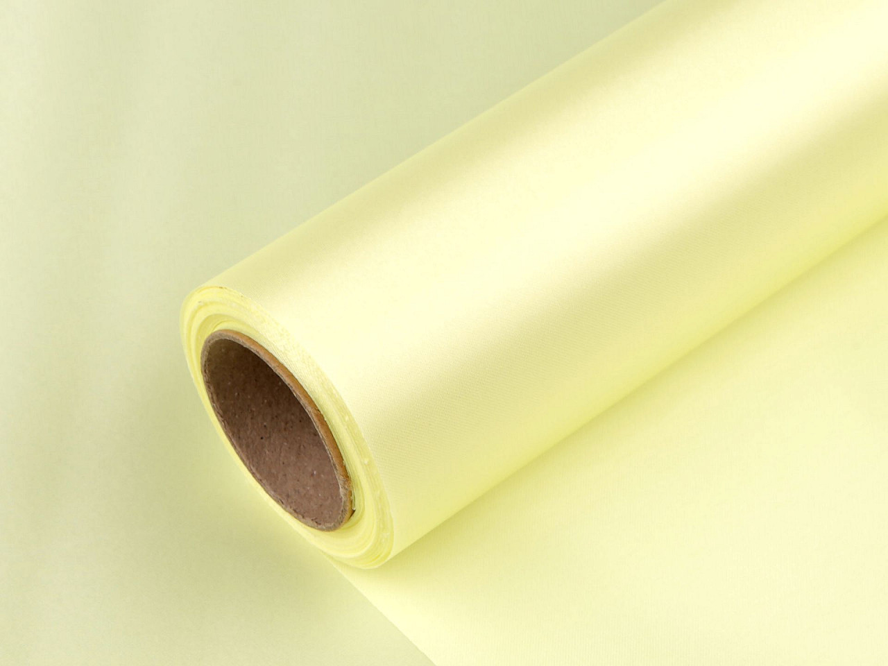 Satin, lățime 36 cm - Crem (9 Metri)