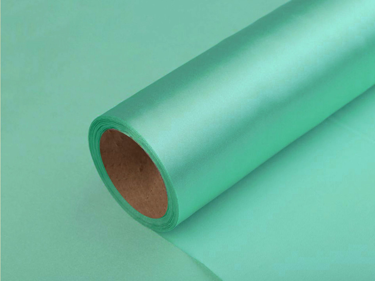 Satin, lățime 36 cm - Crem (9 Metri)