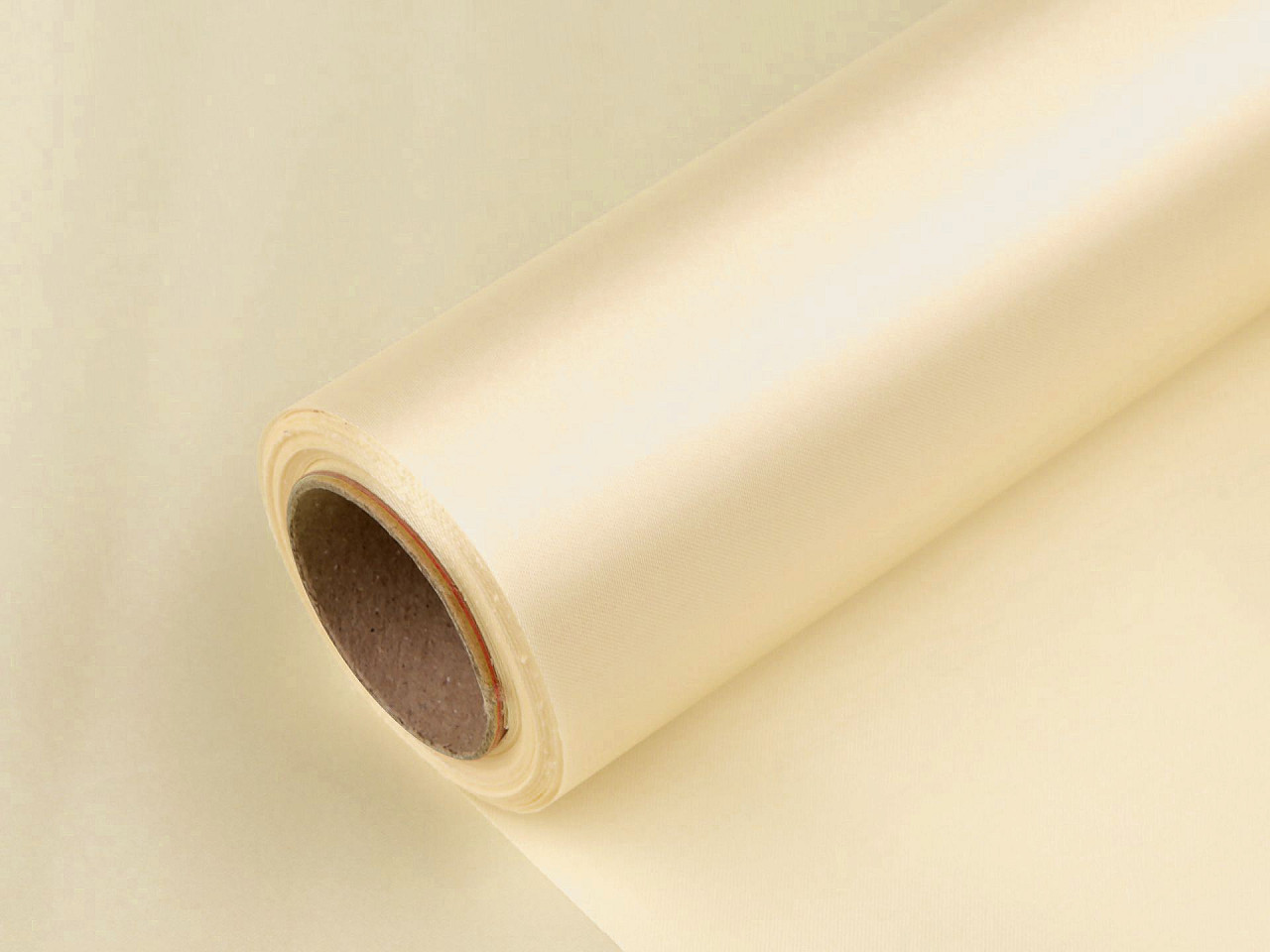 Satin, lățime 36 cm - Crem (9 Metri)