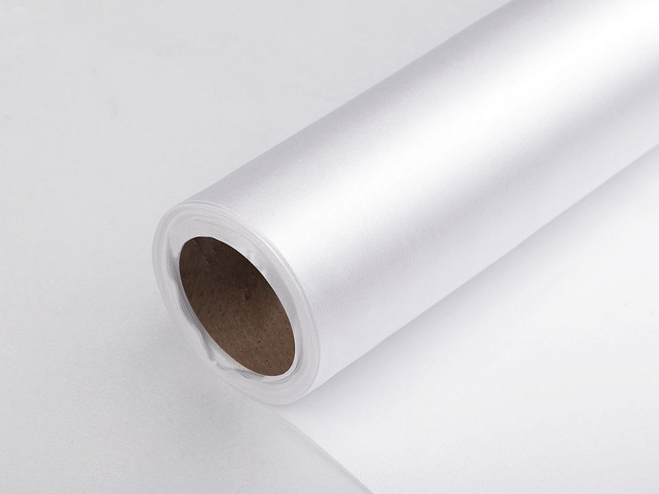 Satin, lățime 36 cm - Crem (9 Metri)