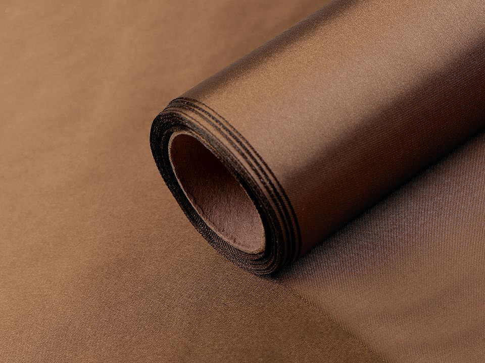 Satin, lățime 36 cm - Crem (9 Metri)