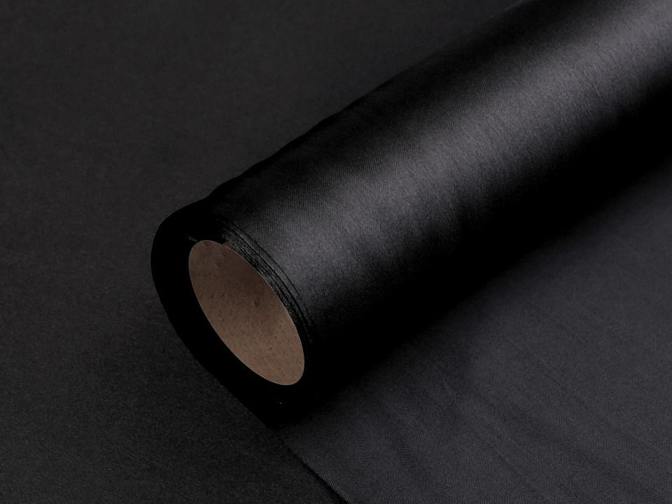 Satin, lățime 36 cm - Crem (9 Metri)