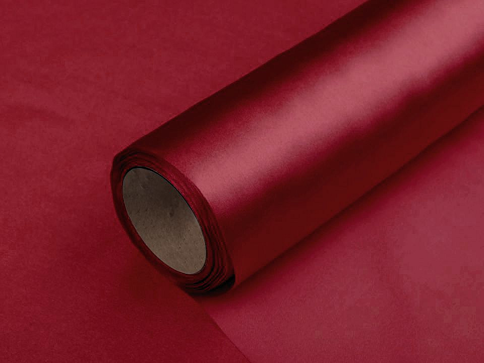 Satin, lățime 36 cm - Crem (9 Metri)