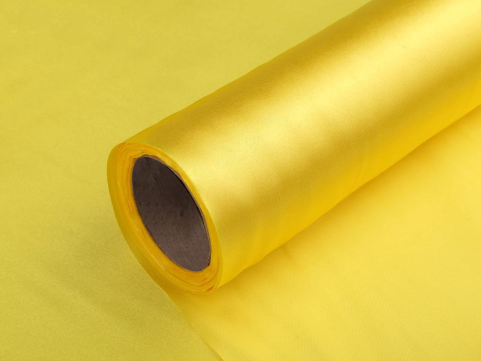 Satin, lățime 36 cm - Crem (9 Metri)