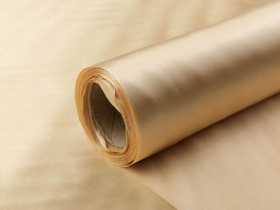 Satin, lățime 36 cm - Crem (9 Metri)