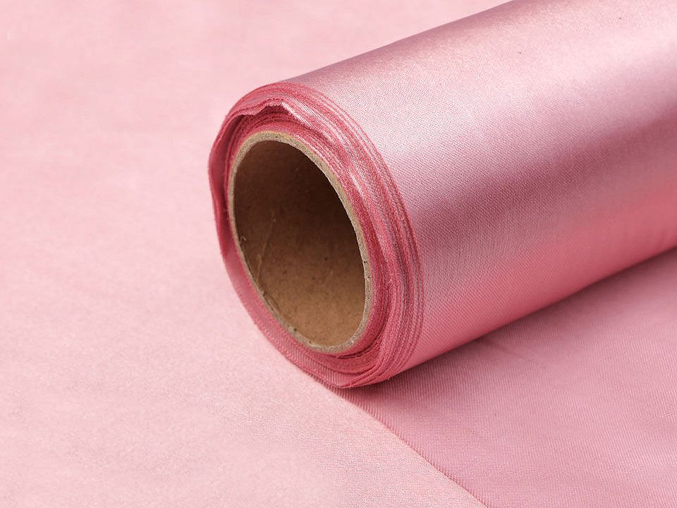 Satin, lățime 14 cm - Alb (9 Metri)