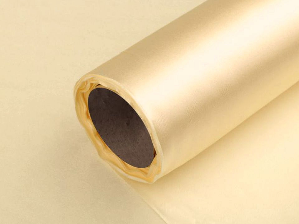 Satin, lățime 14 cm - Alb (9 Metri)