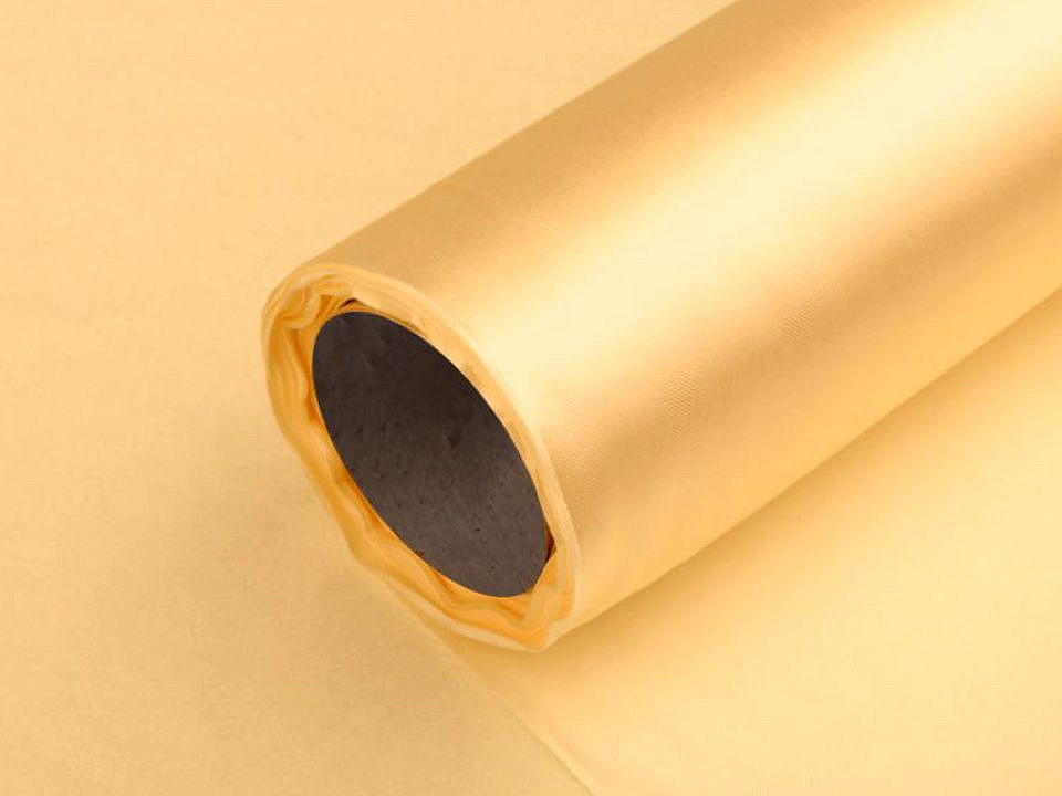 Satin, lățime 14 cm - Alb (9 Metri)