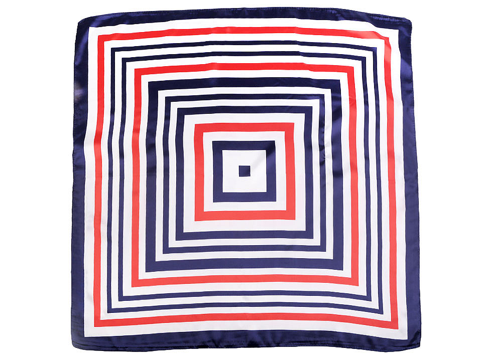 Batic / eșarfă satinată, 60x60 cm - Albastru berlin (1 Bucată)