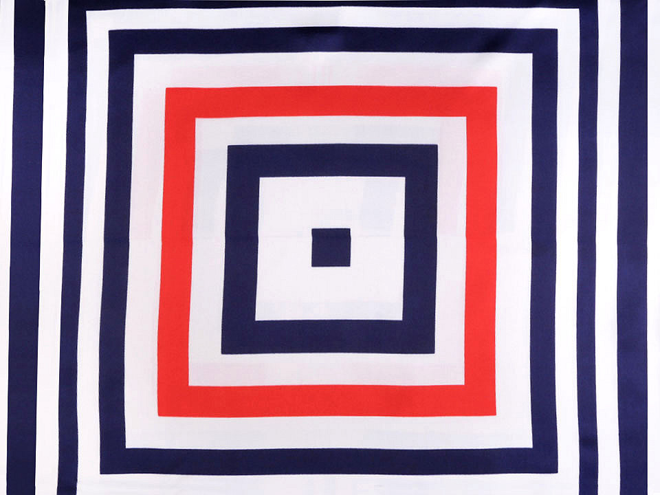 Batic / eșarfă satinată, 60x60 cm - Albastru berlin (1 Bucată)