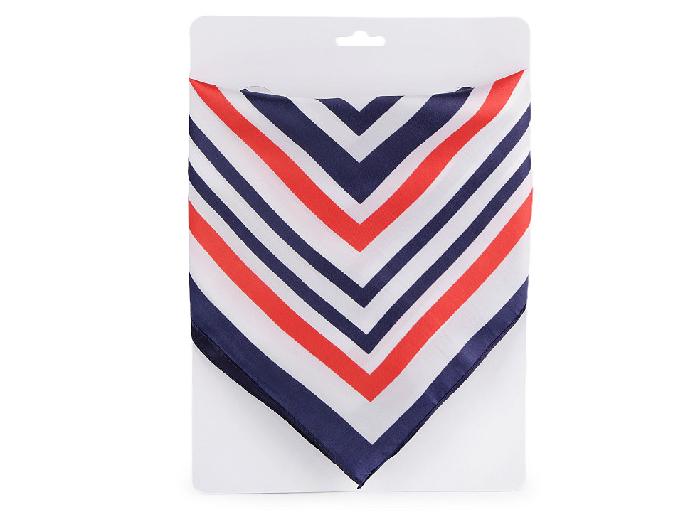 Batic / eșarfă satinată, 60x60 cm - Albastru berlin (1 Bucată)