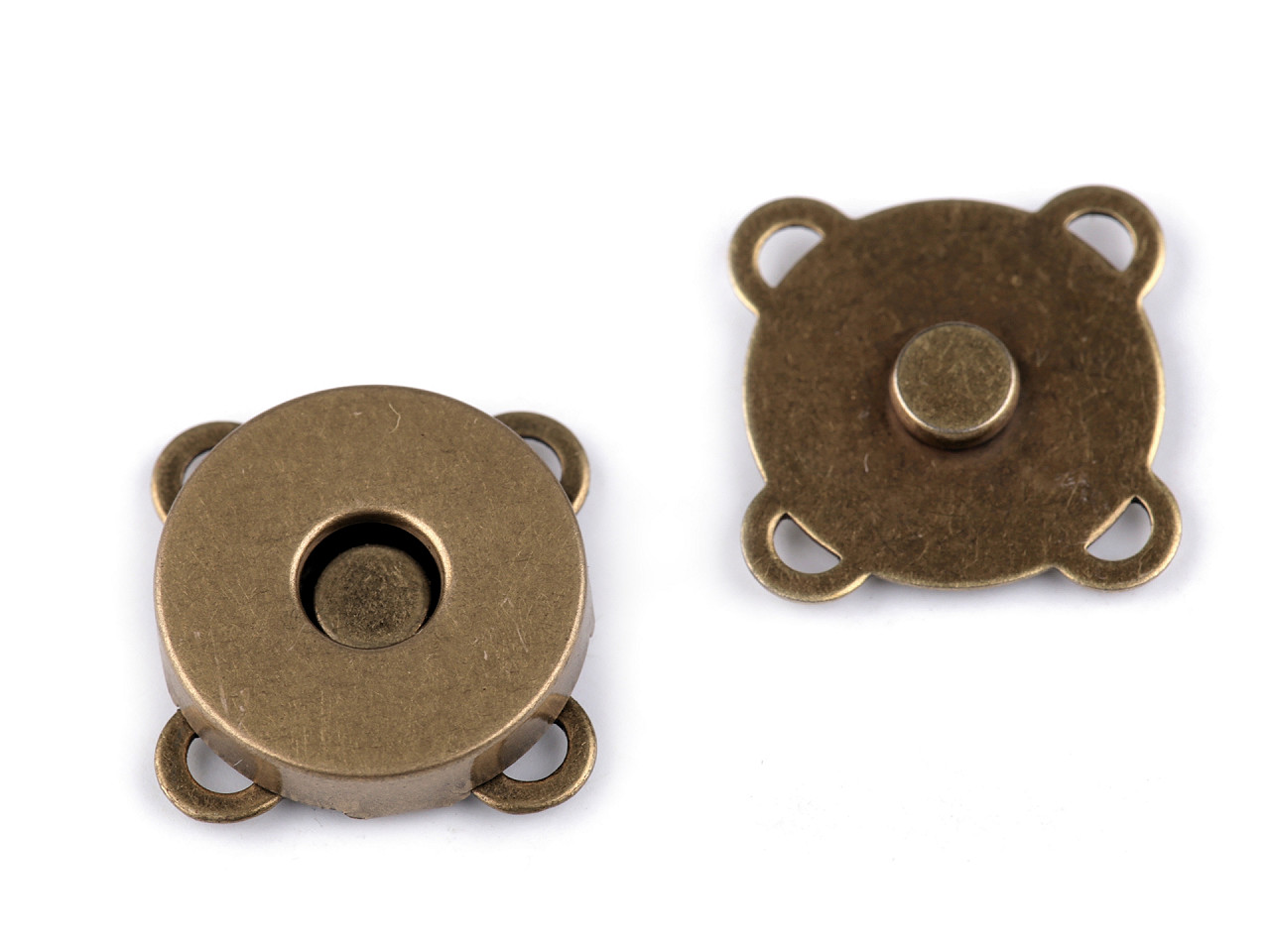 Închizatori / capse magnetice de cusut, ø18 mm - Nichel (5 Seturi)