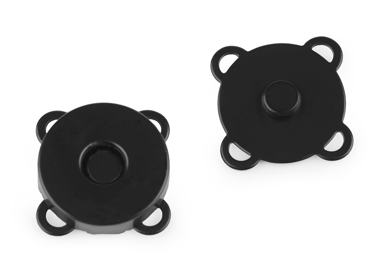 Închizatori / capse magnetice de cusut, ø18 mm - Nichel (5 Seturi)