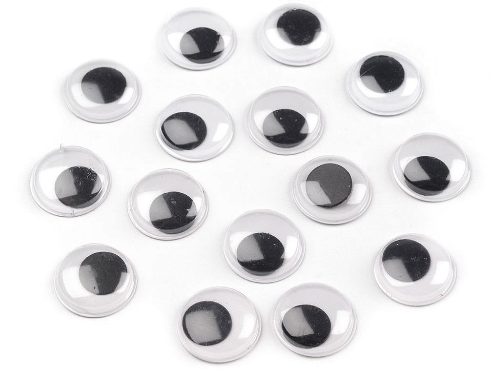 Ochi mobili autoadezivi, ø15 mm - Conform imaginii (2000 Bucăți)