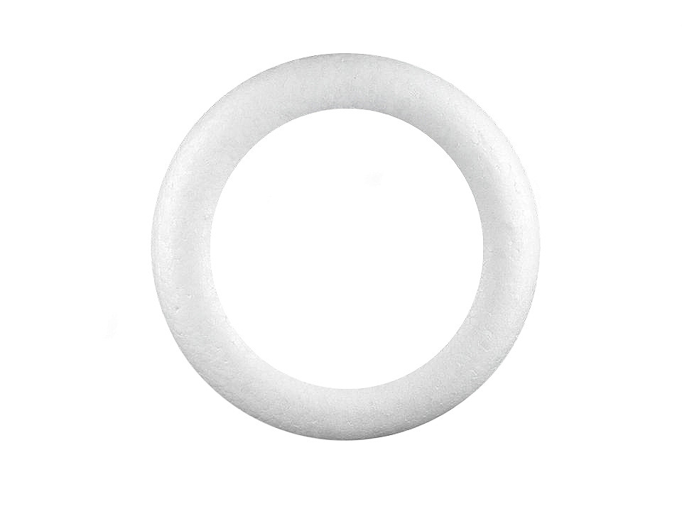 Cerc polistiren, ø20 cm - Alb (1 Bucată)