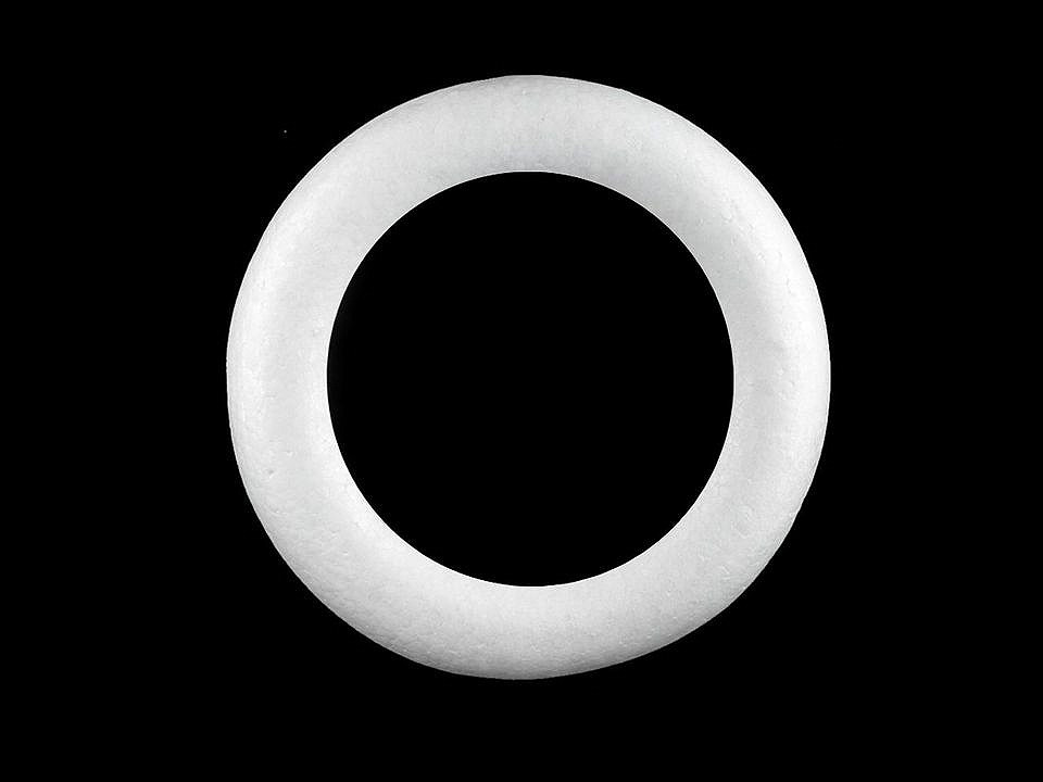 Cerc polistiren, ø20 cm - Alb (1 Bucată)