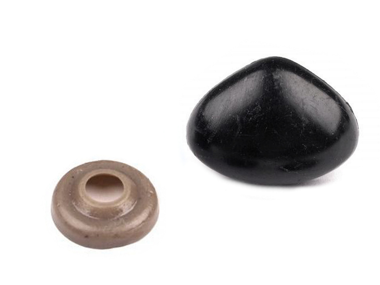 Nas pentru jucării cu dispozitiv de siguranță,18x23 mm - Negru (100 Seturi)