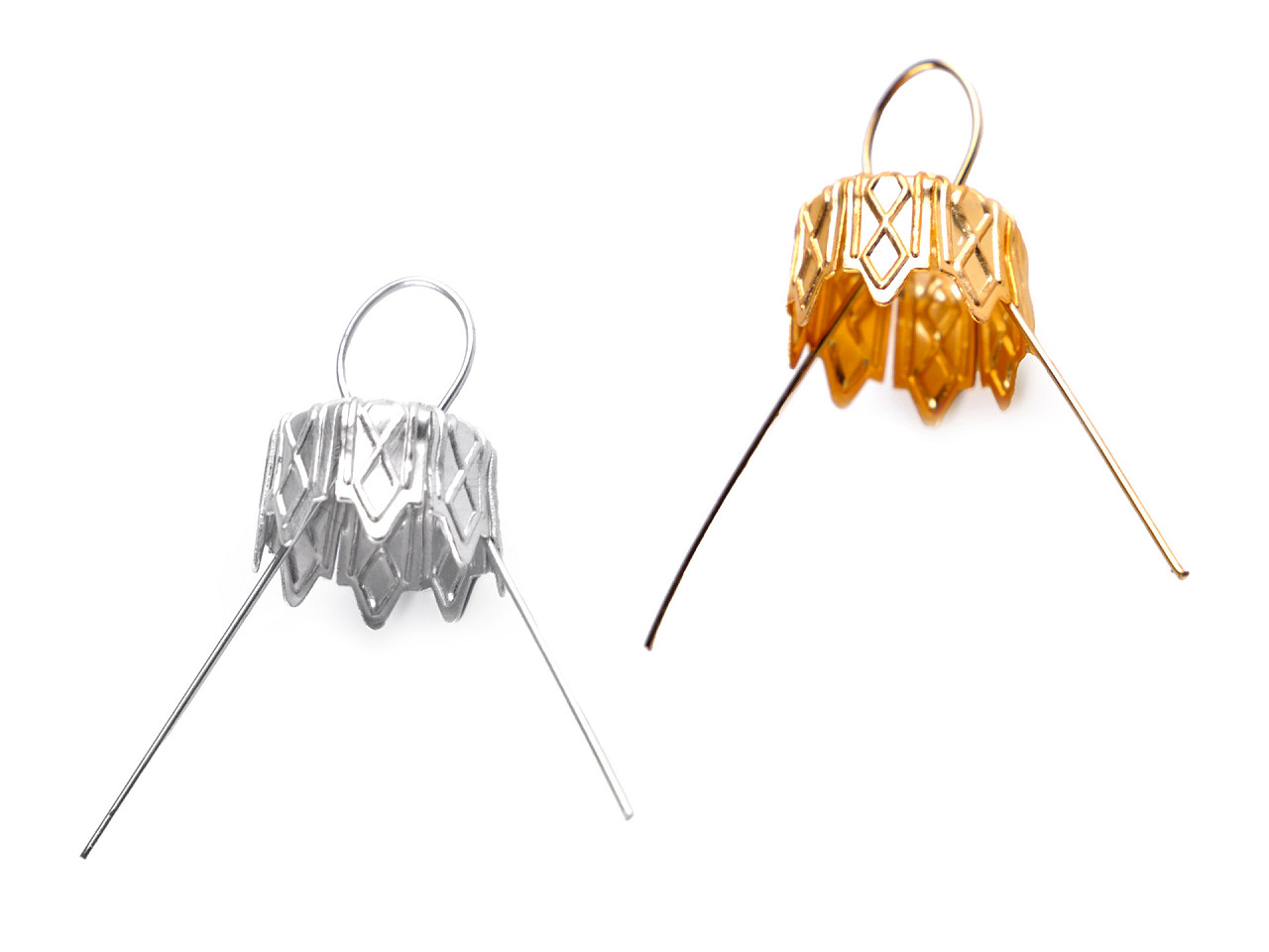 Agățători globuri - Argintiu (100 Bucăți)