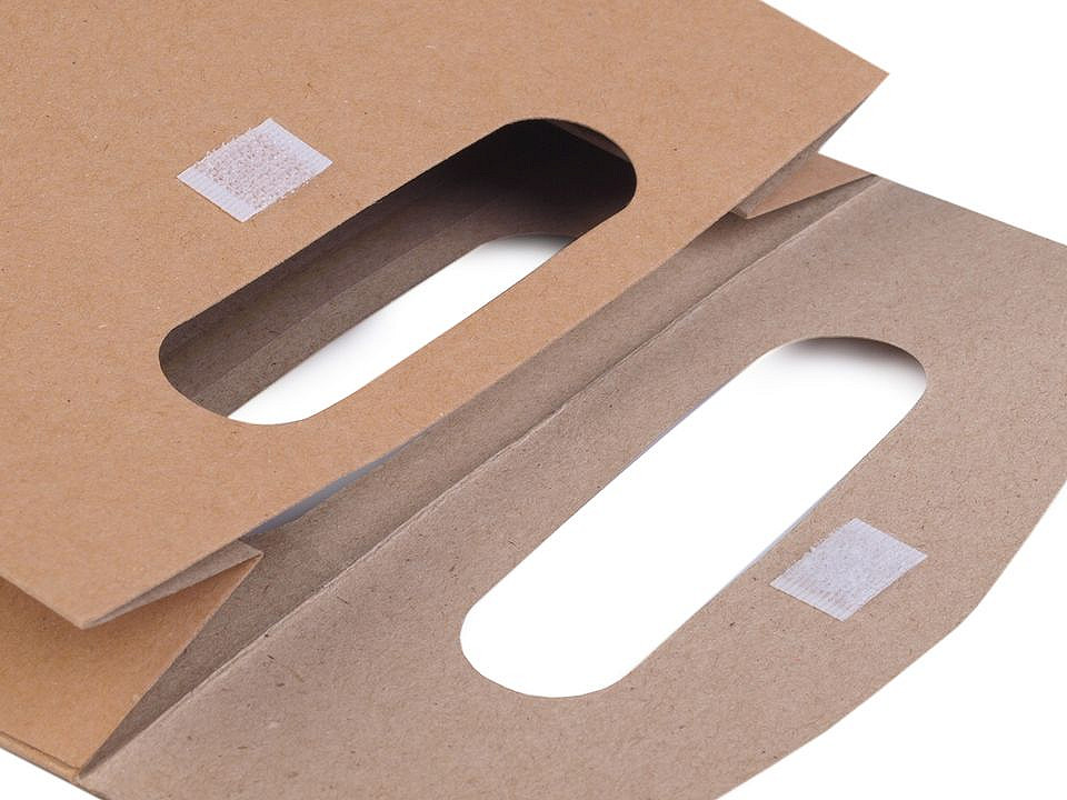 Cutie cu fereastră 16x21 cm - Maro natural (10 Bucăți)