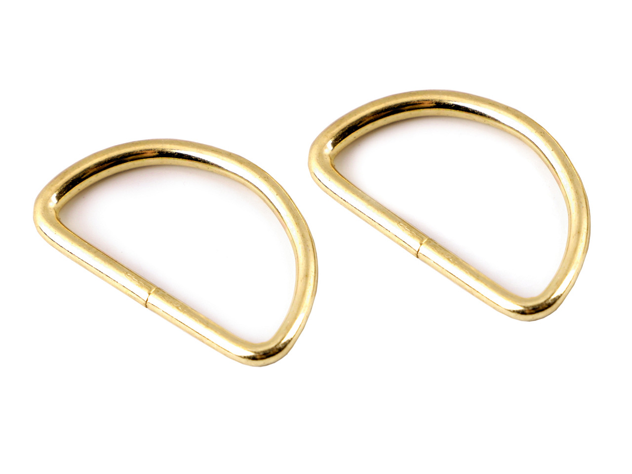 Inel metalic tip d, lățime 32 mm - Alamă antică (10 Bucăți)