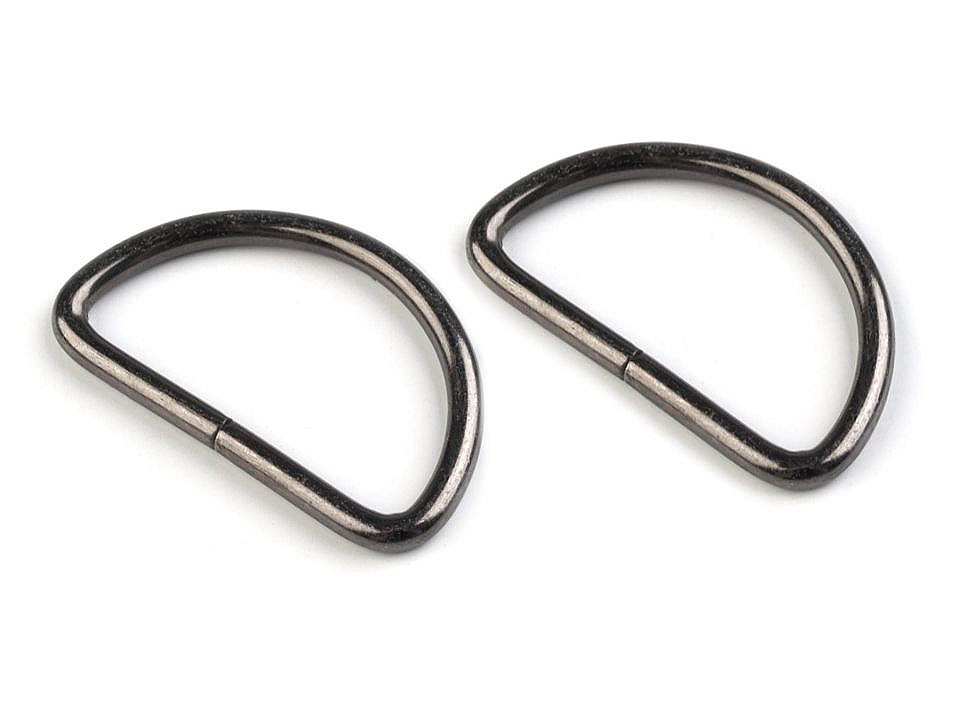 Inel metalic tip d, lățime 32 mm - Alamă antică (10 Bucăți)