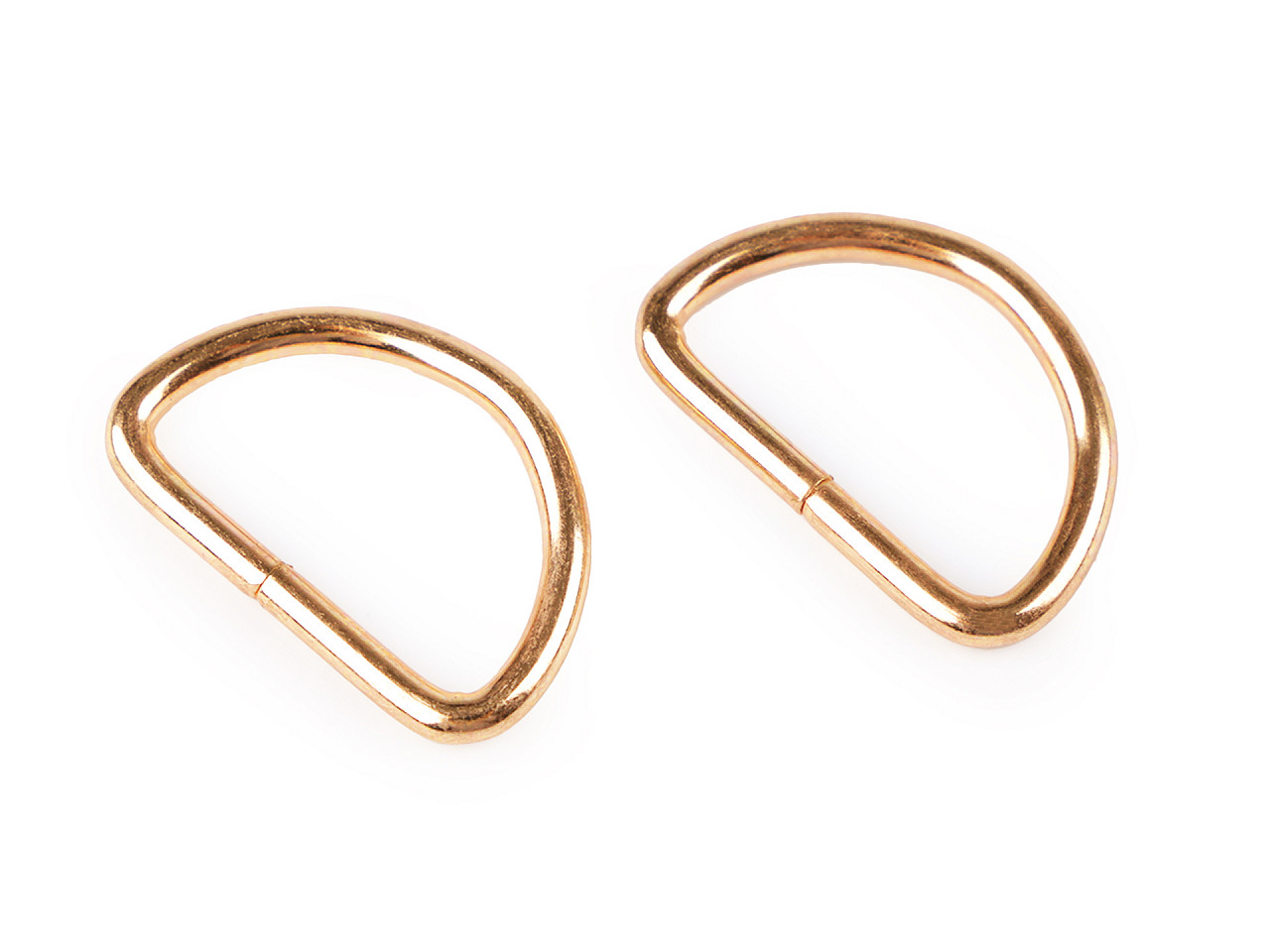 Inel metalic tip d, lățime 25 mm - Lac negru (10 Bucăți)