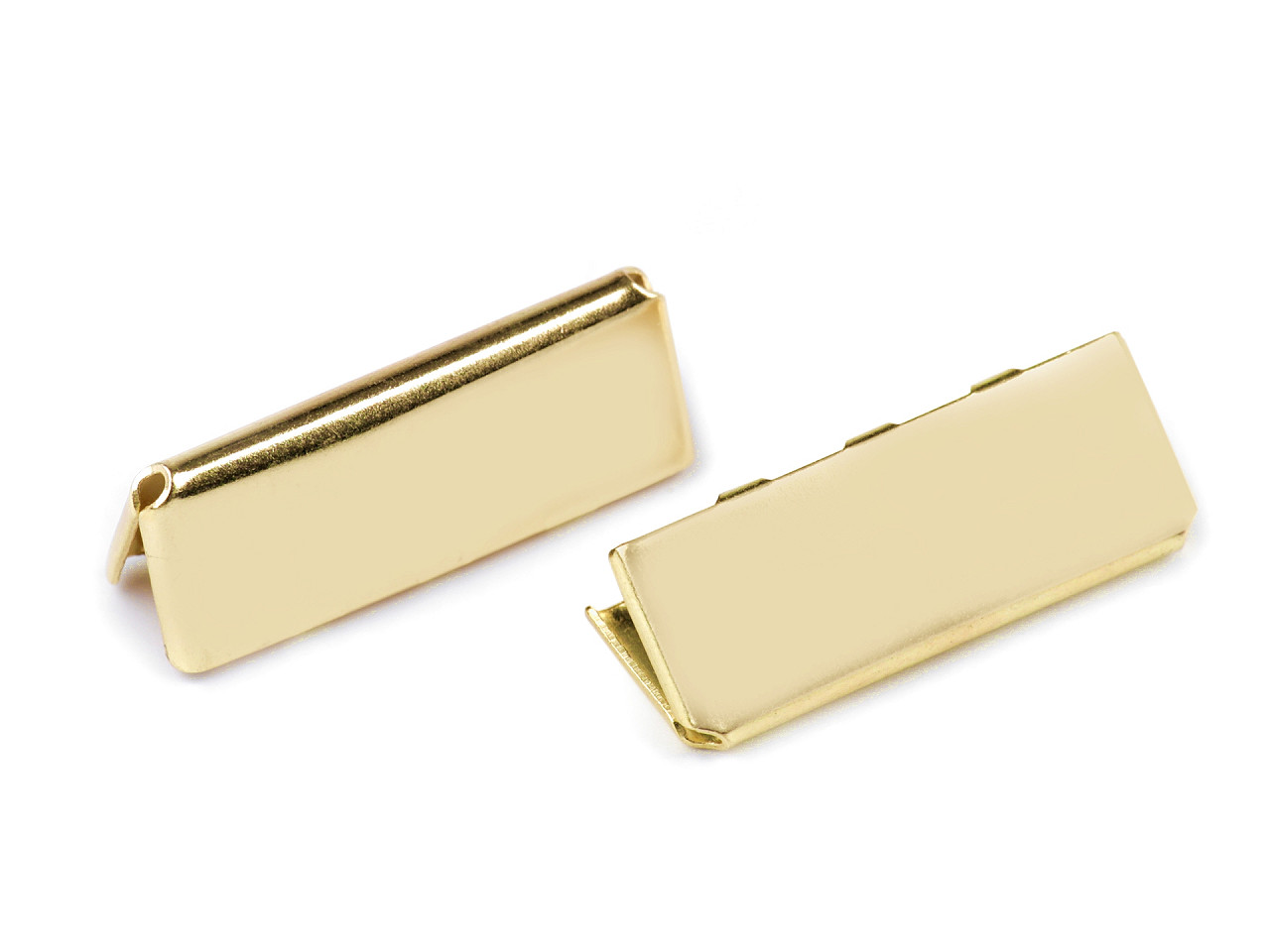 Capăt / terminație  panglică, 25 mm - Auriu rose (10 Bucăți)