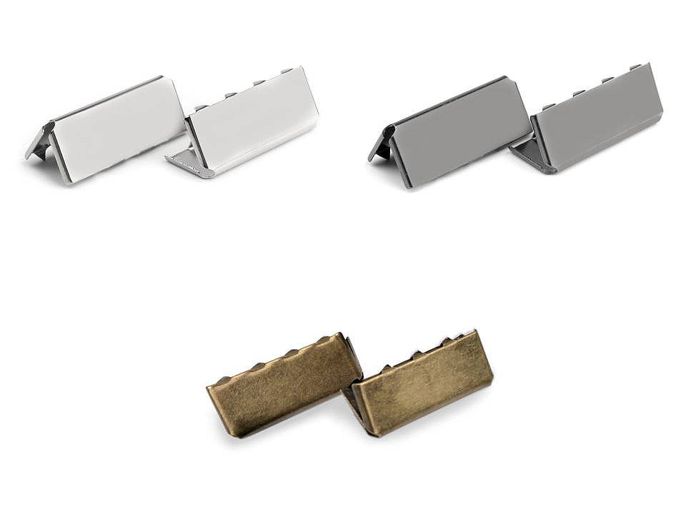 Capăt / terminație  panglică, 25 mm - Auriu rose (10 Bucăți)