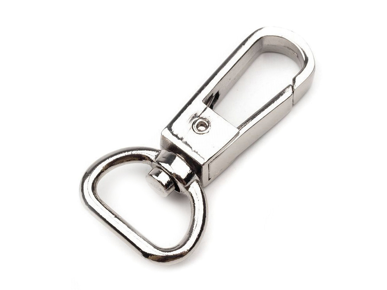 Carabină metalică pivotantă, gaură 15 mm - Nichel negru (1 Bucată)