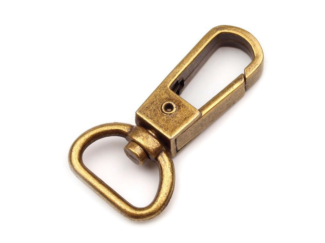 Carabină metalică pivotantă, gaură 15 mm - Nichel negru (1 Bucată)