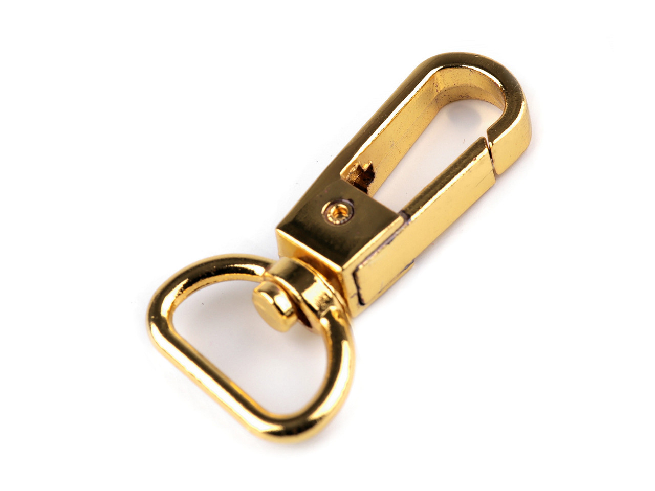 Carabină metalică pivotantă, gaură 15 mm - Nichel negru (1 Bucată)