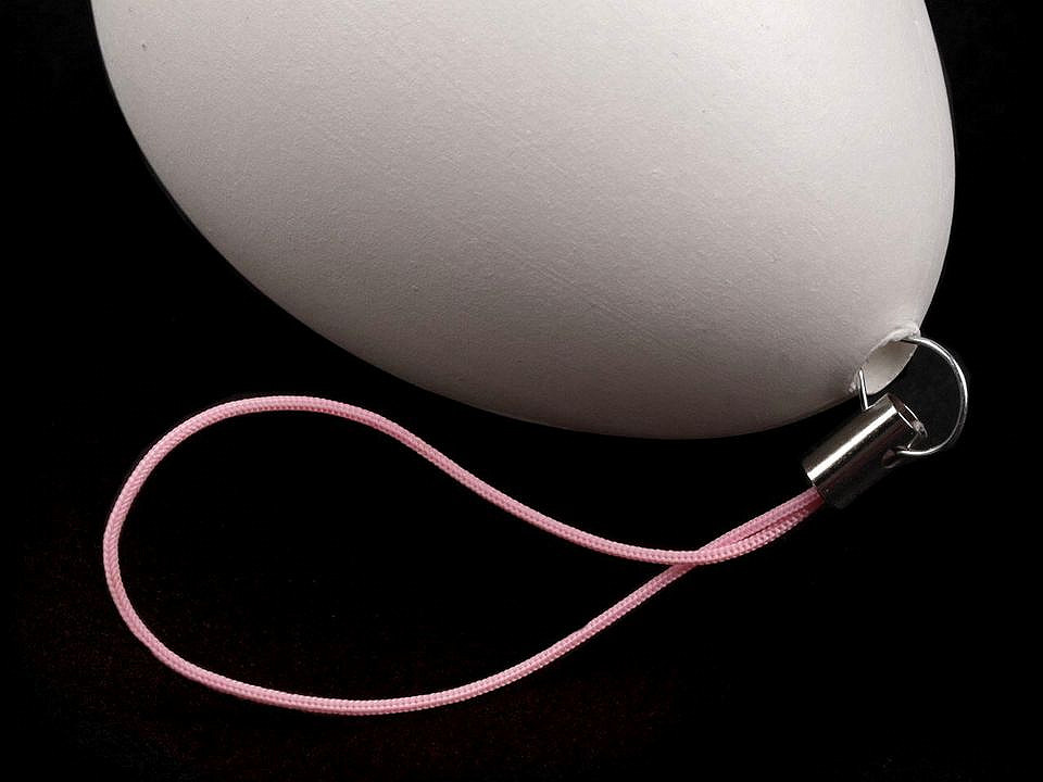 Ouă din plastic cu agățătoare, 46x64 mm - Alb lăptos (12 Bucăți)