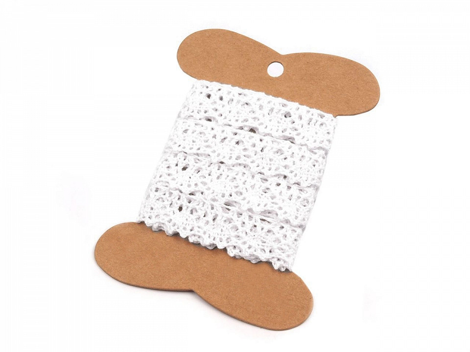 Card expunere panglici / șnururi, 8x10,5 cm - Natur (25 Bucăți)