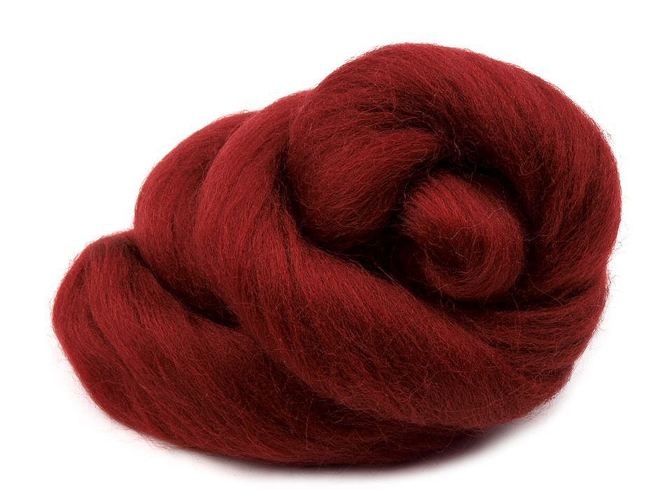 Lână merinos pieptănată, 20 g - Maro coniac (1 Sac)